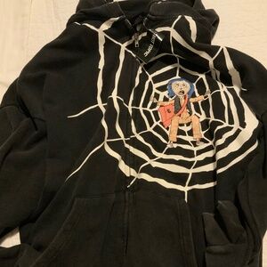 Coraline Beldam Glow-In-The-Dark Double-Sided Hoodie Large